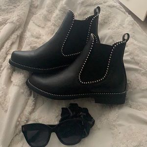 Studded ankle boots